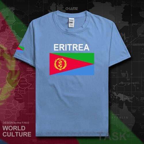 Eritrea Eritrean t shirt fashion 2018 jersey men nation team cotton gyms t-shirt clothes country flag sporting tees ERI ER 02