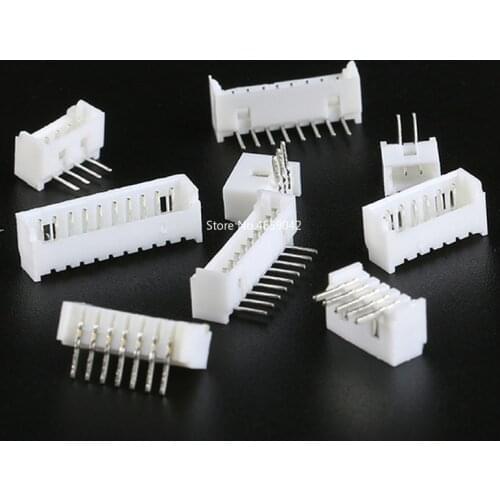50Pcs Micro JST 1.25mm 2P 3P 4P 5P 6P 7P 8P 10P Right Angle Female Connector FOR PCB BOARD White 1.25