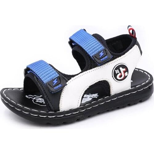 Summer Baby Boys Sandals Kids Beach Shoes Soft Comfortable Closed-toe Outdoor Childrens Sport Sandals Lightweight Toddler Shoes