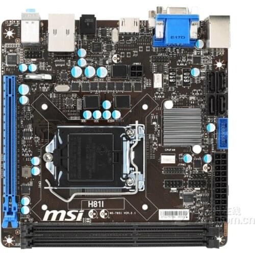 MSI H81I MINI-IT desktop motherboard h81 DDR3 LGA 1150 motherboard Socket LGA 1150 i7 i5 i3 DDR3 32G SATA3 UBS3.0 mainboard