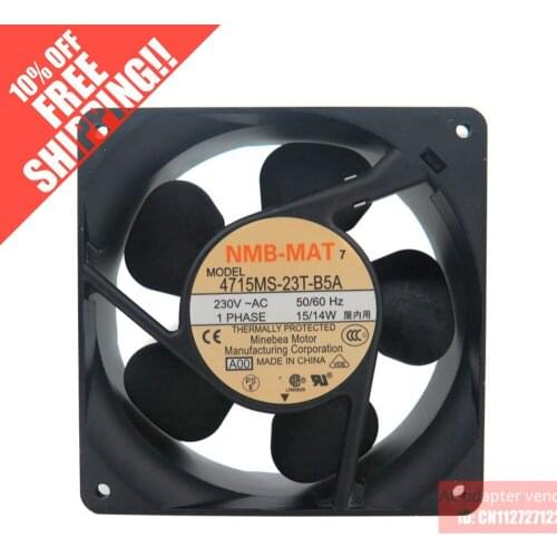 Minebea 12cm 230V NMB-MAT 12038 15/14W 4715MS-23T-B5A Metal Cooling fan
