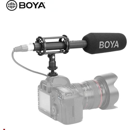 BOYA BY-PVM3000S M L Professional Intervidew Microphone Supercardioid Condenser Camera Mic for Video Studio TV Audio Recorder
