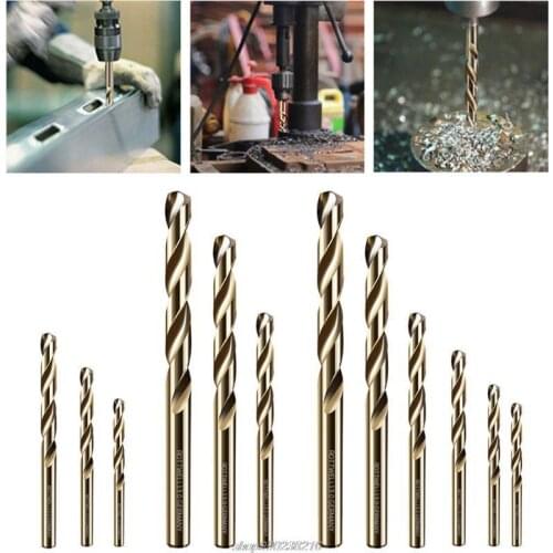 5pcs/set High Speed Steel HSS Straight Shank Left Twist Drill Bits Electric Drill Rotary Power Tools JY20 21 Dropshipping