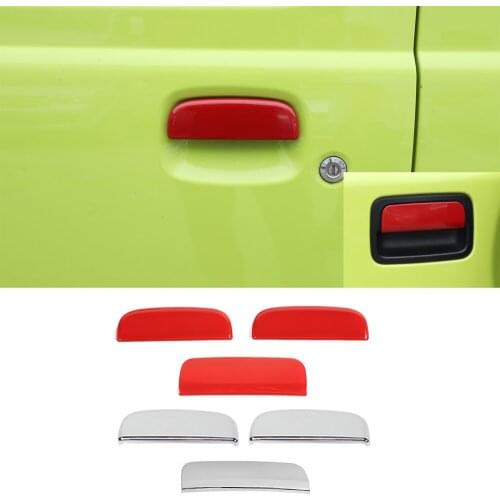 ABS Side Door Handle Cover Tailgate Decorative Trim for Suzuki Jimny JB64 JB74 2019 2020 2021 Car Accessories