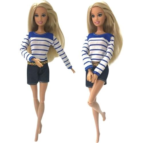 NK 2020 Newest Doll Dress Beautiful Handmade Party ClothesTop Fashion Dress For Barbie Noble Doll Best Child Girls'Gift 91G DZ