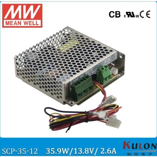 Original MEAN WELL SCP-35-12 13.8Vdc 2.6A 35W temperature compensation security power supply for battery backup system