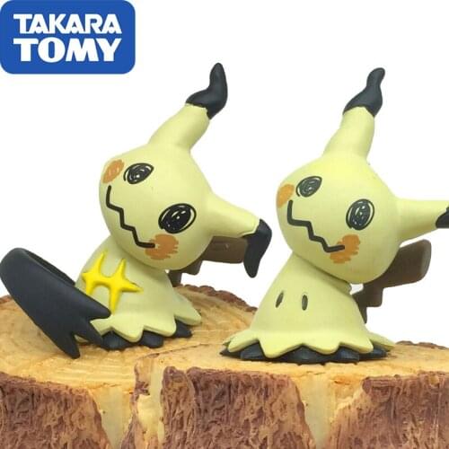 Genuine Pokemon Doll Takara Tomy MC Doll Action Figure Mimikyu Model Toy Collections Boy Toy Girl Gifts