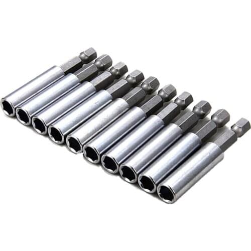 Promotion! 10x Magnetic Extension Socket Drill Bit Holder 1/4inch Hex Power Screwdriver Tools