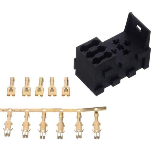 1PCS 3 Slot Relay Box ATC/ATO Standard Fuse Holder Socket Box with 41pcs Metal Pins Automotive Accessories