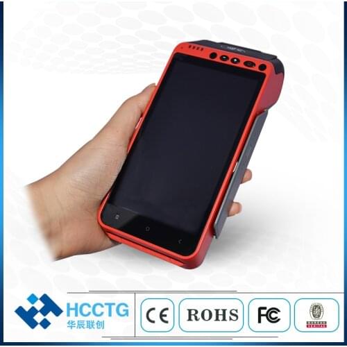4G/Wifi/Bluetooth MSR & IC & NFC & 2DQR Code Scanner Android POS Terminal with 58mm Thermal Printer Z100 EMV PCI Certificate