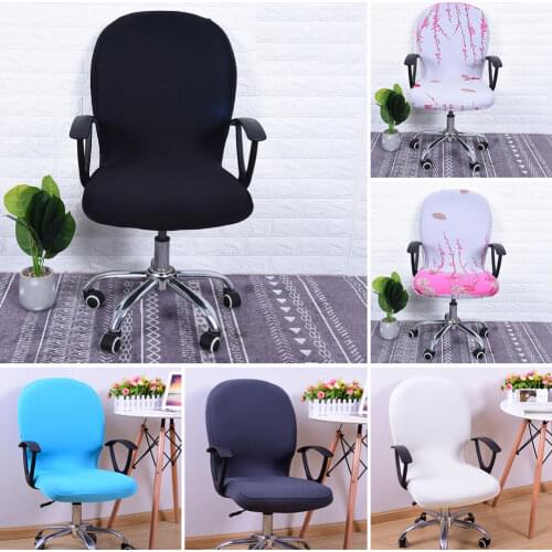 Swivel Chair Cover Elastic Removable Printed Chair Cover for Computer Office Free Home Textile Chair Cover Home & Garden