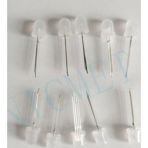 20pcs-1000pcs DC5V WS2811 F5 5mm F8 8mm Round RGB LED WS2811 chipset inside RGB Full color Frosted LED Chips