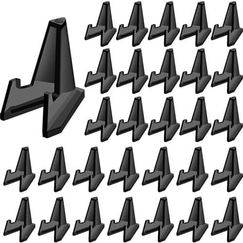 30Pcs Acrylic Coin Stands Coin Display Easel Holder Coin Capsule Challenge Coin Medal Holder 3.6X0.6X2.7cm