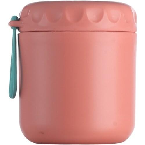 500ml Stainless Steel Insulated Soup Cup Portable Leak-proof Food Thermal Jar Vacuum Insulated Soup Thermos Containers With Rope