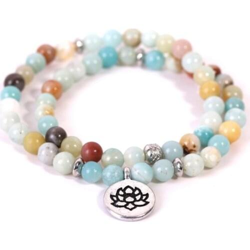 6pcs Natural stone 6mm beads Winding Stainless steel natural lapis lazuli Chakra bracelet Healing Amulet for jewelry hand making