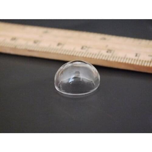 Free ship!!50pieces 15mm half glass globe bubble glass dome bottle locket vial pendant handmade jewelry pendant