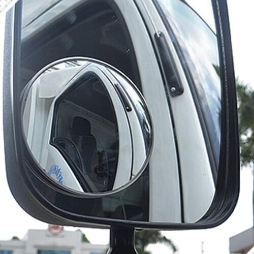 1PC Side Mirrors For Trucks Waterproof Car Blind Spot Mirror Round Convex Wide Angle Baby Auto Rear View Mirrors Accessories