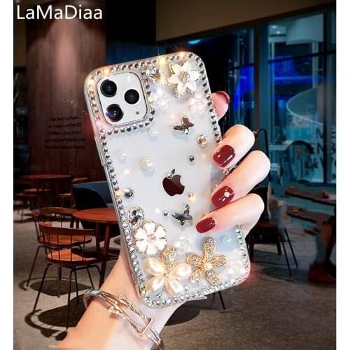 Rhinestone Diamond Bling Perfume Bottle Phone Case For Huawei P8 P9 P10 P20 P30 P40 Pro Lite Mate 10 20 30 Pro Lite Luxury Cover