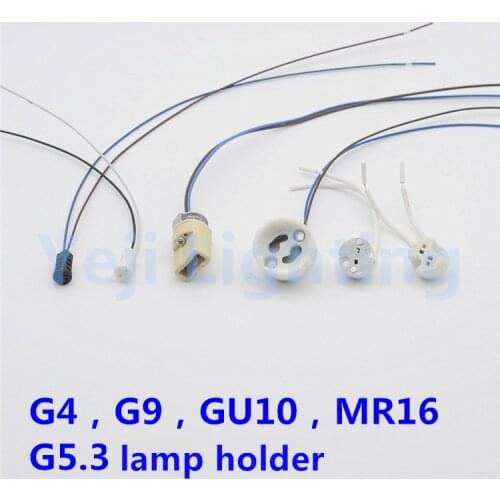 G4 ceramic lamp holder G5.3 / G9 / GU10 lampholders Pin - type lampholders lighting accessories