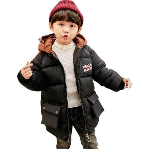 Children girls cotton boys child new long style boys girls down coat