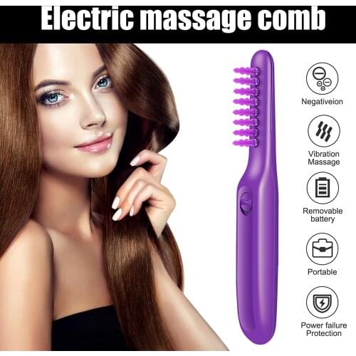 Electric Detangling Brush Hair Curly Detangle Brush Scalp Massage Comb Loosen Knots For Wet And Dry Hair For Adults Kids