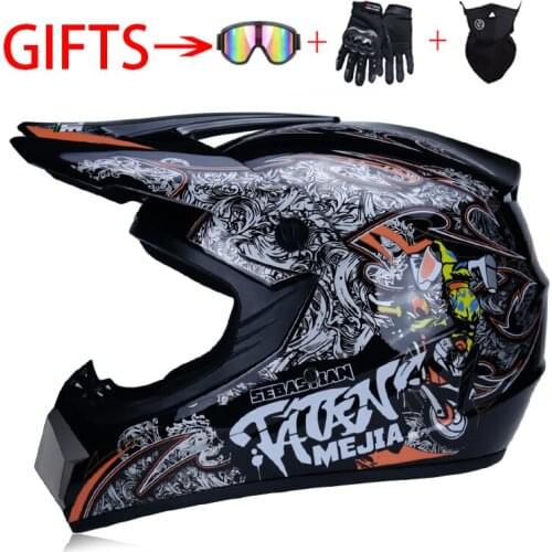 2020 Professional Racing Motocross Casque Hors Route Capacete Moto Casco Off-Road Cartoon Children Motorcycle Helmet