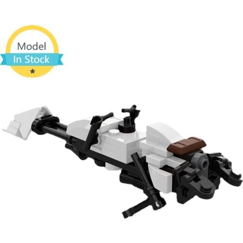 MOC DIY Puzzle Education Speeder Bike White Bricks City Building Blocks Assembly Construction Model Toys For Girls Kids Gift