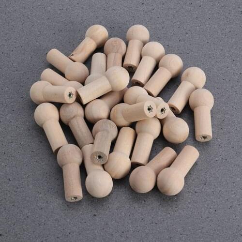 8 / 10 / 25pcs Wooden Hook Accessories Wood Clothing Hooks Shaker Pegs Wooden Peg Painting DIY Home Nursery Decor 51mm*23mm*15mm