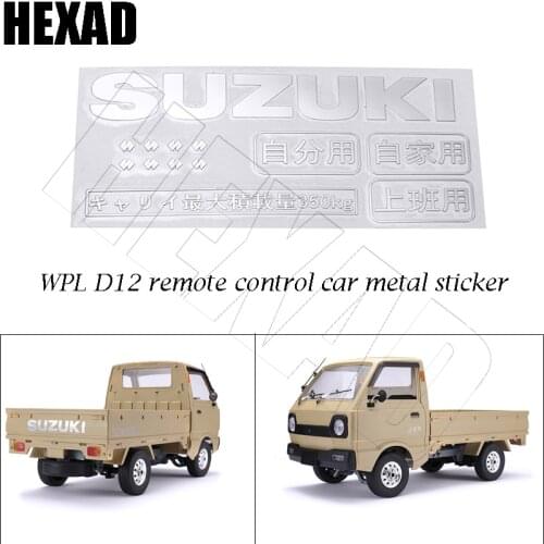 WPL D12 Parts Mini Card Modified Metal Sticker Remote Control Car Toy Upgrade Accessories