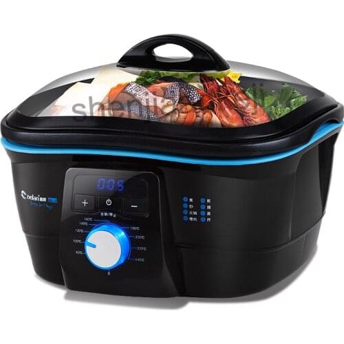 Multifunction Electric frying pan health pot brush pot frying pan household hot pot Multifunctional cooker Aluminum alloy liner