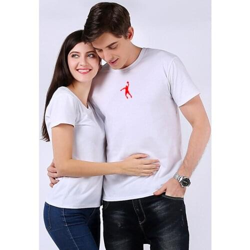 Joedon Golan mens summer cotton T-shirt black & red loose casual round neck trend friend style