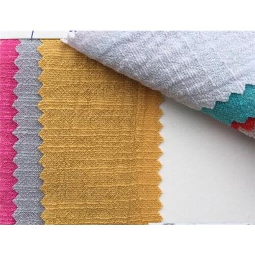 Organic cotton bamboo crepe fabric for fashion dress