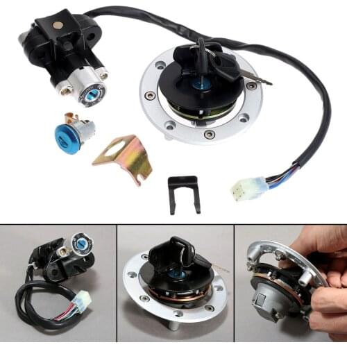 Ignition Switch Fuel Gas Cap Cover Seat Lock Key Set for Suzuki SV650 1999-2002 Vstorm 1000 DL1000 2002-2009