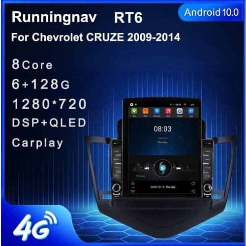 Runningnav For Chevrolet CRUZE 2009-2011 2012-2014 Tesla Type Android Car Radio Multimedia Video Player Navigation GPS
