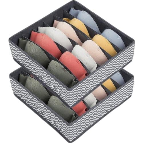 Foldable Organizer Clothes Bras Scarves Ties Socks Divider Closet Home Cabinet Storage Box