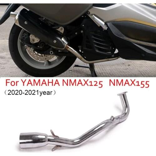 Slip On For Yamaha NMAX155 NMAX125 2020 2021 Motorcycle Front Link Pipe Mid Middle Pipe Exhaust Connecting Pipe 51mm Muffle