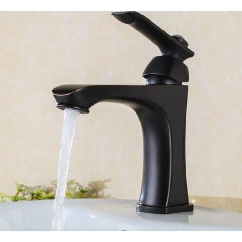 Solid brass Single Handle Bathroom Sink Vessel Faucet Basin Mixer Tap, European style Luxury Lavatory Faucets-Oil Rubbed Bronze