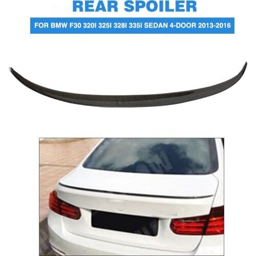 Carbon Fiber Rear Spoiler Trunk Boot Lip Wing For BMW 3 Series F30 320i 325i 328i 335i Sedan 4-Door 2013-2016 Car Tuning Parts
