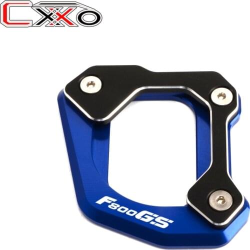 For BMW F800 GS F800GS 2008-2015 2013 2014 Motorcycle Accessories CNC Side Stand Extension Plate Pad Enlarge Kickstand