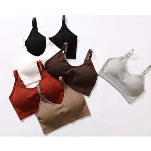 Seamless Sports Bra Women Adjustable Fitness Top Quick Dry Padded Yoga Bra Running Gym Crop Top Push Up Sport Bra Brassiere