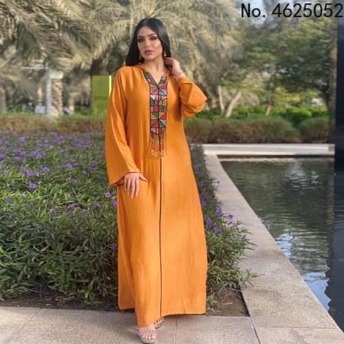 Dubai Abaya Turkey Fashion Muslim Hooded Abayas Hijab Long Dresses 2021 Islamic Clothing Eid Mubarak Djellaba Femme
