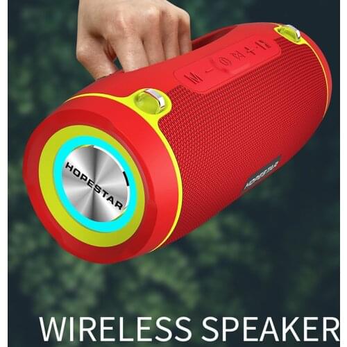 HOPESTAR H45 Portable Bluetooth Speakers 20W High Power With Strap super bass Subwoofer sound system Outdoor Waterproof boombox