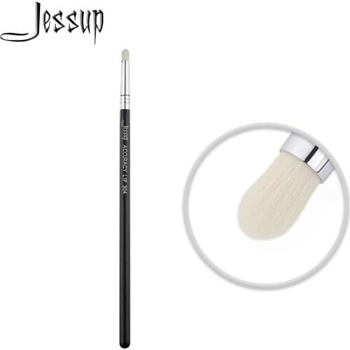 Jessup Black / Silver Lip brush Makeup Small Flat Synthetic Hair Lip liner 304