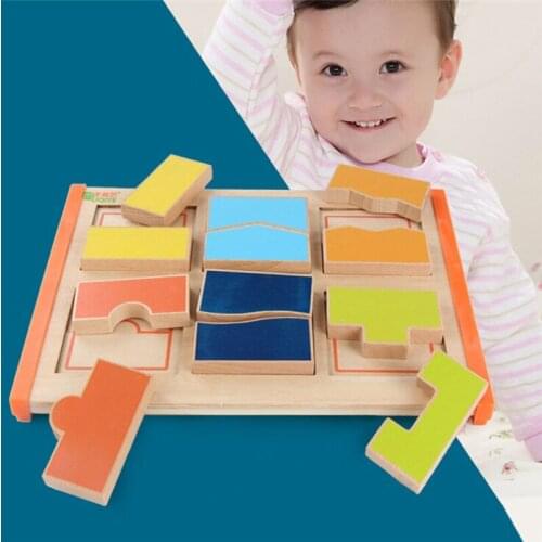Mathematical Development Intelligence Fraction Board Kids Wood Learning & Education Puzzle Baby Early Learning Wood Toys