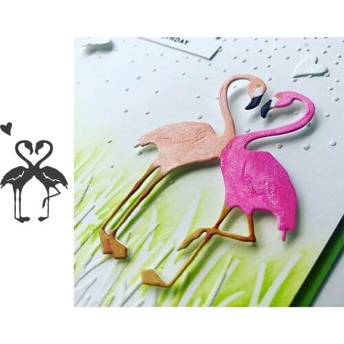 Metal cutting dies flamingo heart animal die cut mold Scrapbooking paper cards making paper crafts knife mould stencils new 2019