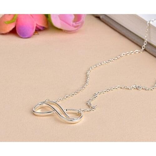 Fashion stripe of eight necklace, infinity symbol necklace, pattern necklaces