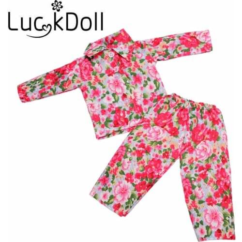 Doll Clothes cute pajamas Fit 18 Inch Doll for Chrid Christmas Gift