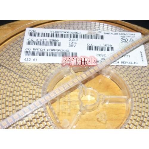 Original 20pcs/ 35V2.2UF 225 2.2UF 35V B3528 B 1210 Tantalum Capacitor