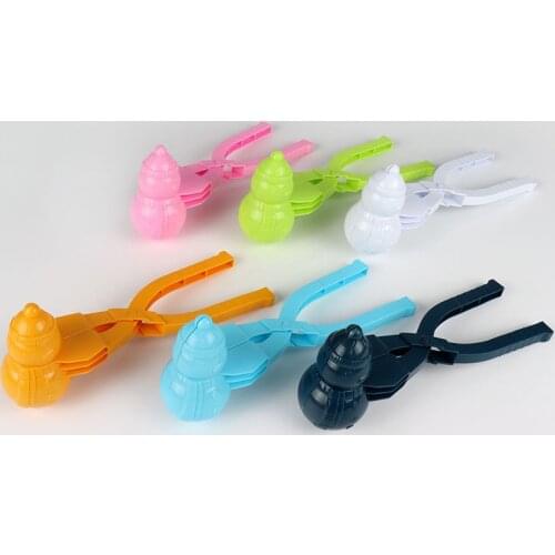 Winter Plastic Snowball Maker Clip Kids Outdoor Sand Snow Ball Mold Toys Snowman Clip Toy for Children D1