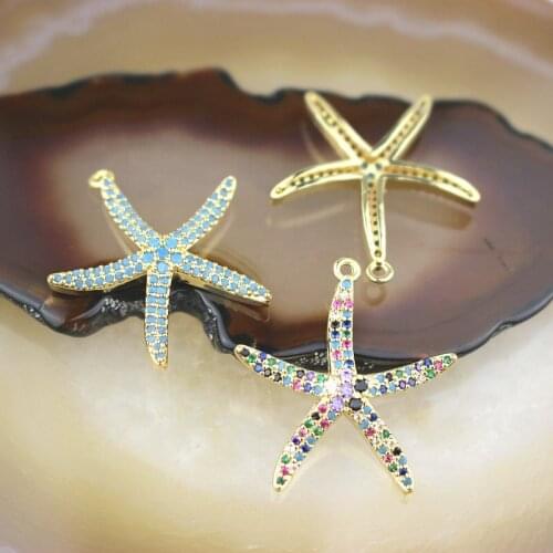 25*10mm 10pcs/lot New fashion colorful cz star pendant,popular cubic zircon charm,Necklace jewelry accessories